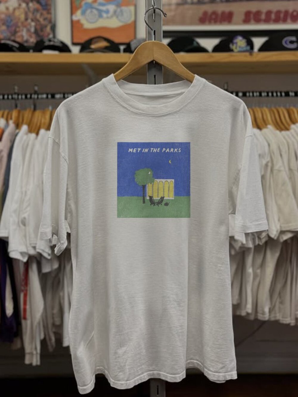 Rare Met In The Parks Washed White Tee